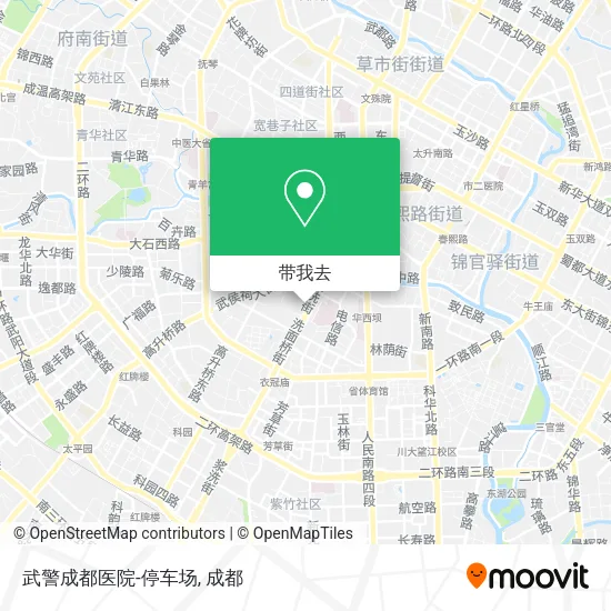 武警成都医院-停车场地图