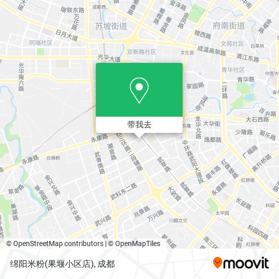 绵阳米粉(果堰小区店)地图