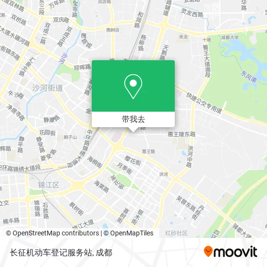 长征机动车登记服务站地图