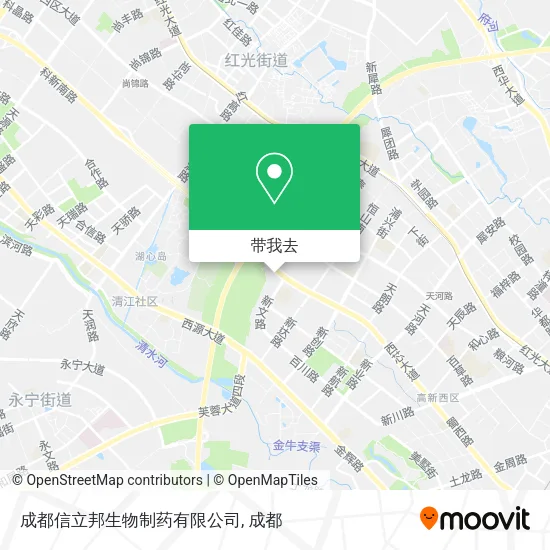 成都信立邦生物制药有限公司地图