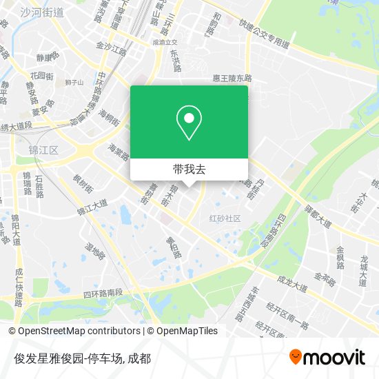 俊发星雅俊园-停车场地图