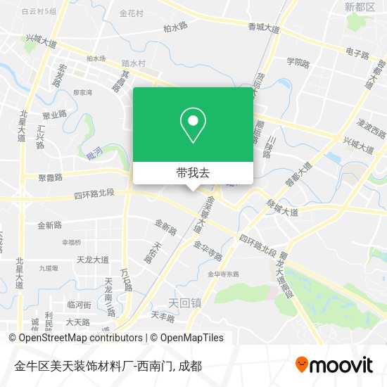 金牛区美天装饰材料厂-西南门地图