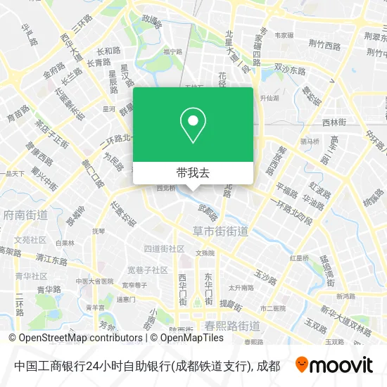 中国工商银行24小时自助银行(成都铁道支行)地图