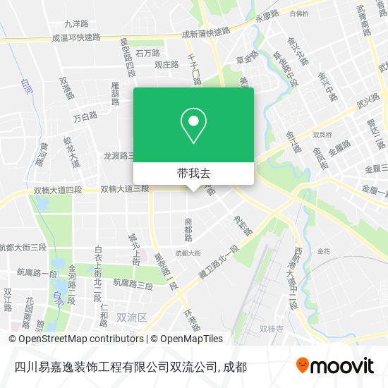 四川易嘉逸装饰工程有限公司双流公司地图