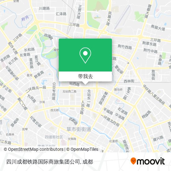 四川成都铁路国际商旅集团公司地图
