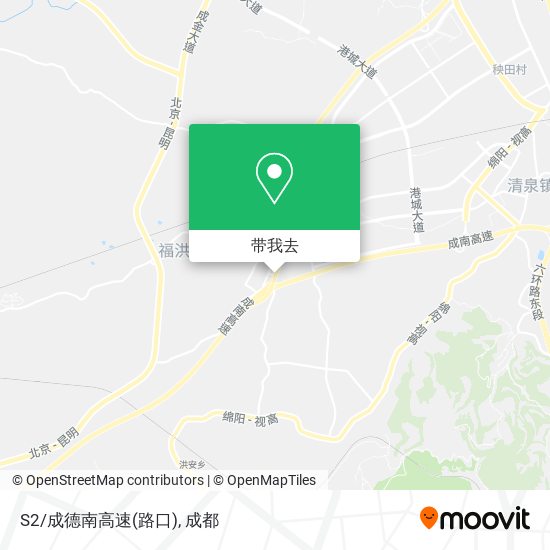 S2/成德南高速(路口)地图