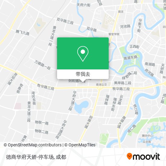 德商华府天娇-停车场地图