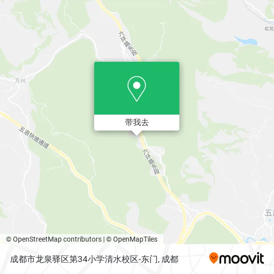 成都市龙泉驿区第34小学清水校区-东门地图