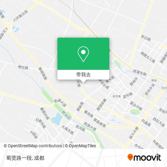 蜀贤路一段地图