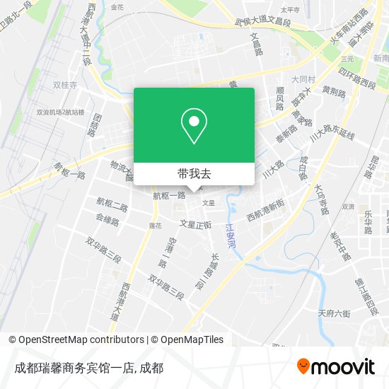 成都瑞馨商务宾馆一店地图