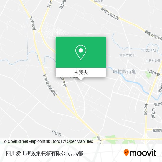 四川爱上柜族集装箱有限公司地图
