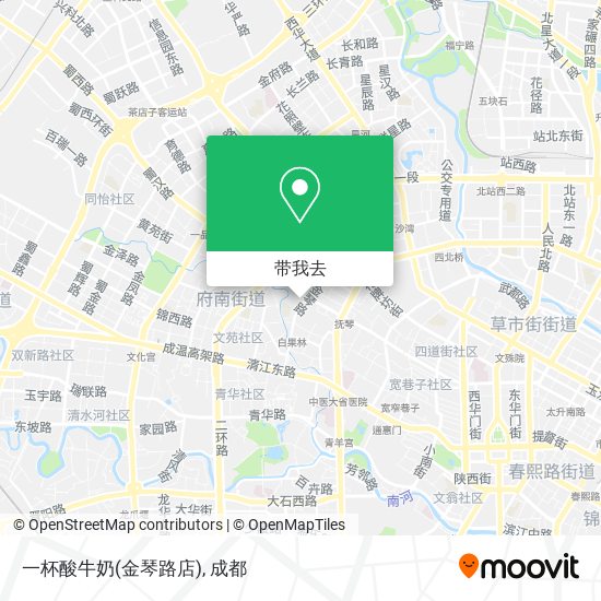 一杯酸牛奶(金琴路店)地图