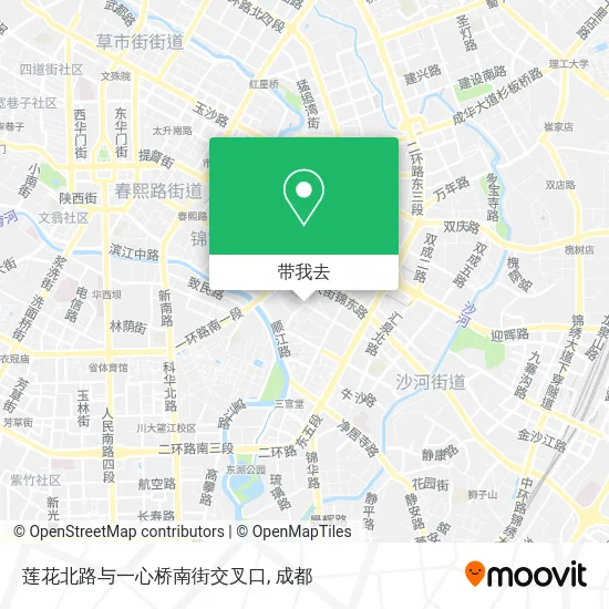 莲花北路与一心桥南街交叉口地图