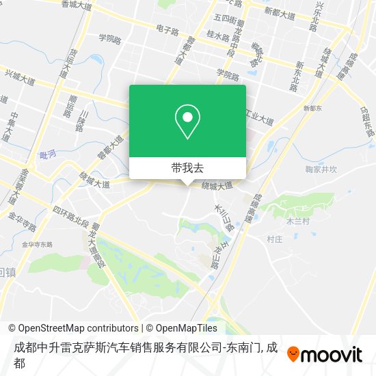 成都中升雷克萨斯汽车销售服务有限公司-东南门地图