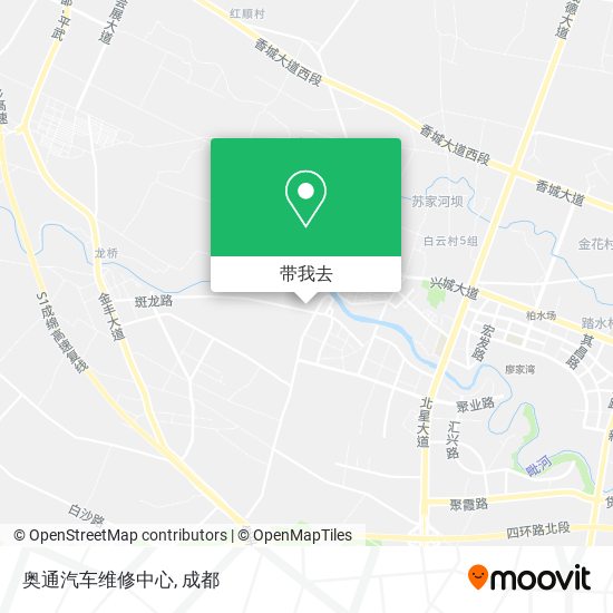 奥通汽车维修中心地图