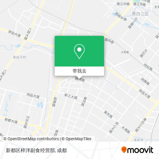 新都区梓洋副食经营部地图