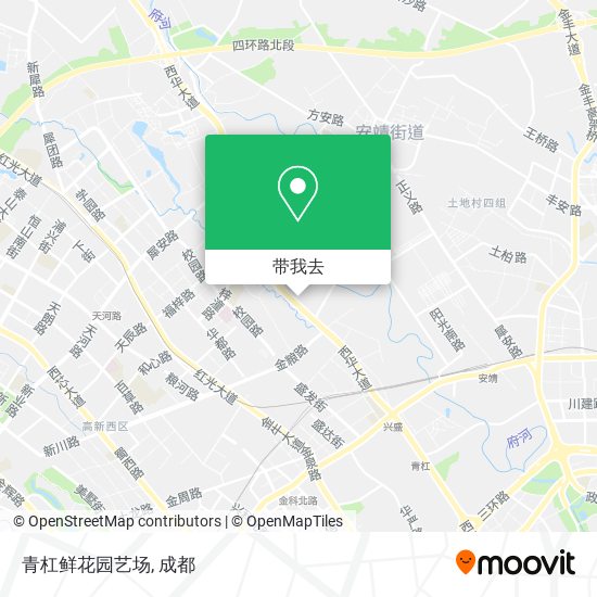 青杠鲜花园艺场地图