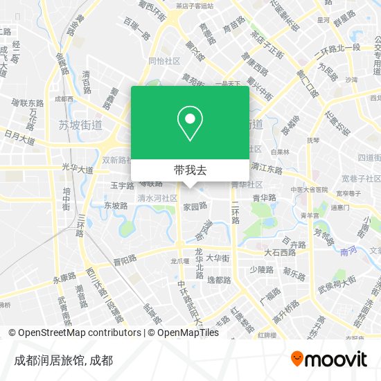 成都润居旅馆地图