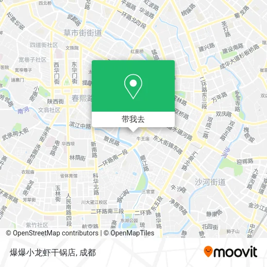 爆爆小龙虾干锅店地图