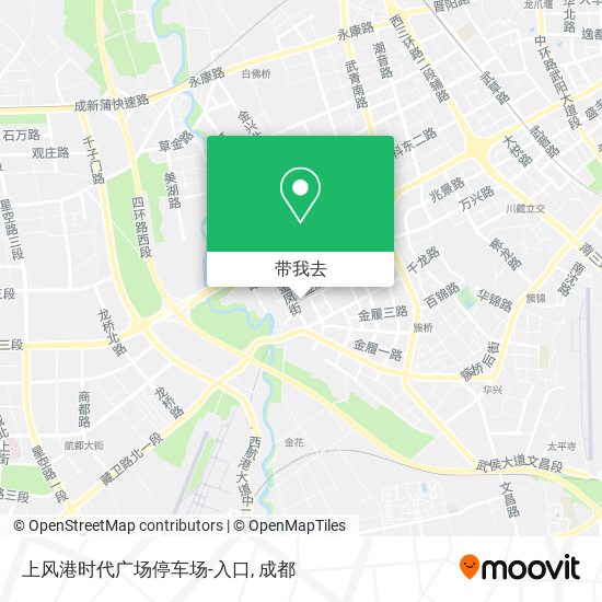 上风港时代广场停车场-入口地图