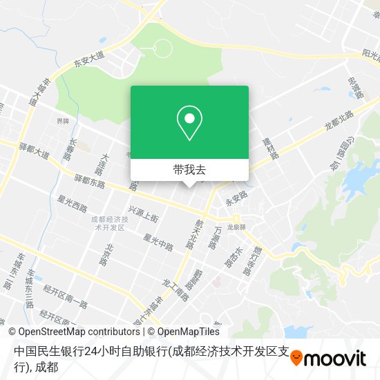 中国民生银行24小时自助银行(成都经济技术开发区支行)地图