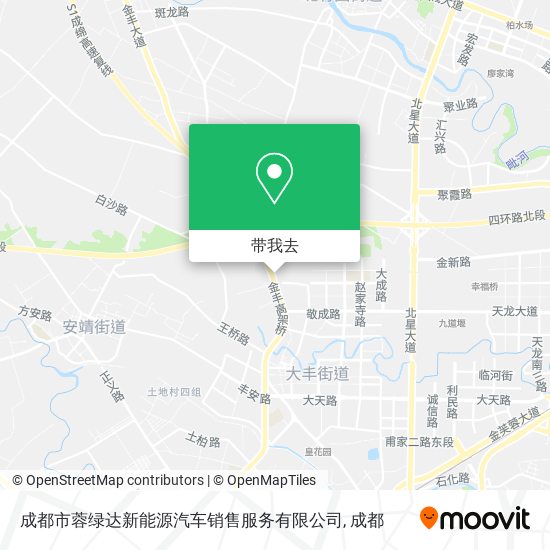成都市蓉绿达新能源汽车销售服务有限公司地图