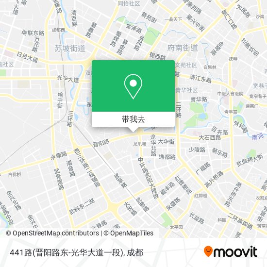 441路(晋阳路东-光华大道一段)地图