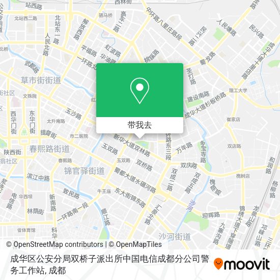 成华区公安分局双桥子派出所中国电信成都分公司警务工作站地图