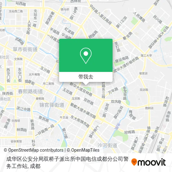 成华区公安分局双桥子派出所中国电信成都分公司警务工作站地图