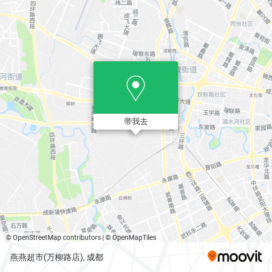 燕燕超市(万柳路店)地图