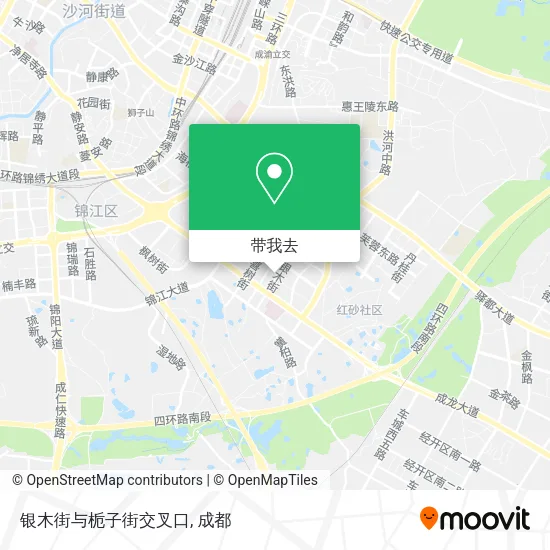 银木街与栀子街交叉口地图