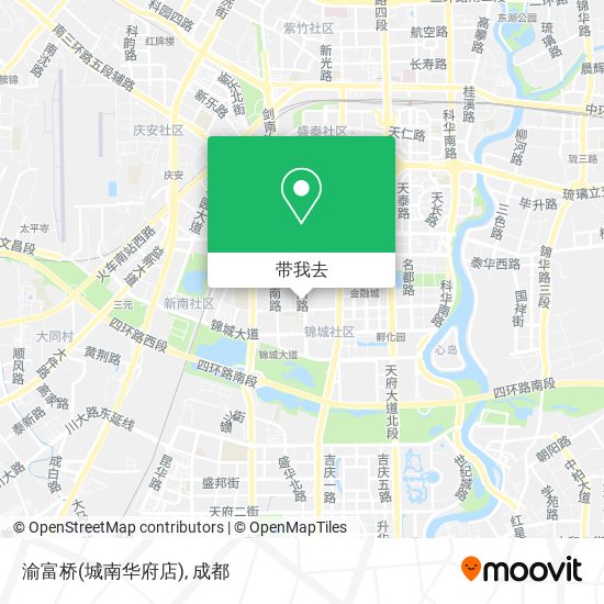渝富桥(城南华府店)地图
