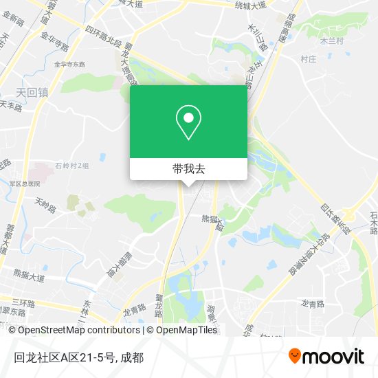 回龙社区A区21-5号地图