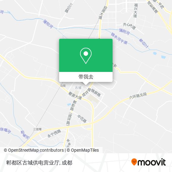 郫都区古城供电营业厅地图