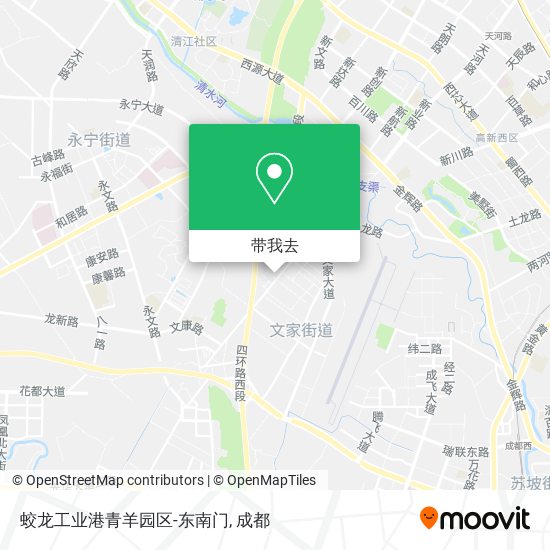 蛟龙工业港青羊园区-东南门地图