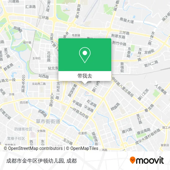 成都市金牛区伊顿幼儿园地图