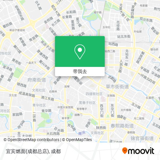 宜宾燃面(成都总店)地图