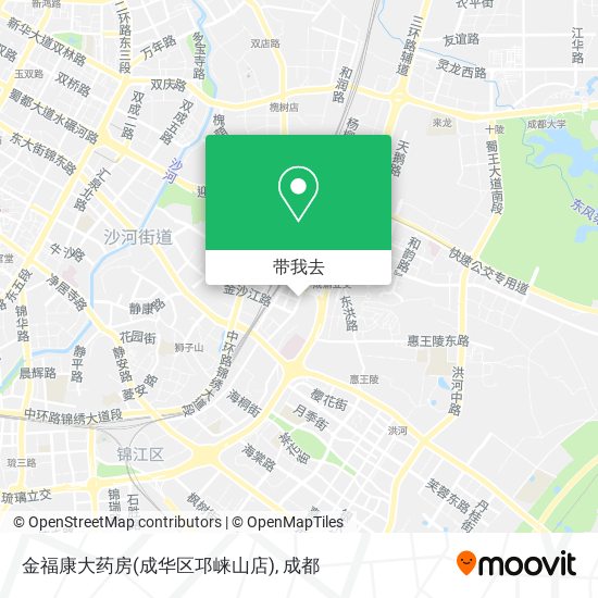 金福康大药房(成华区邛崃山店)地图