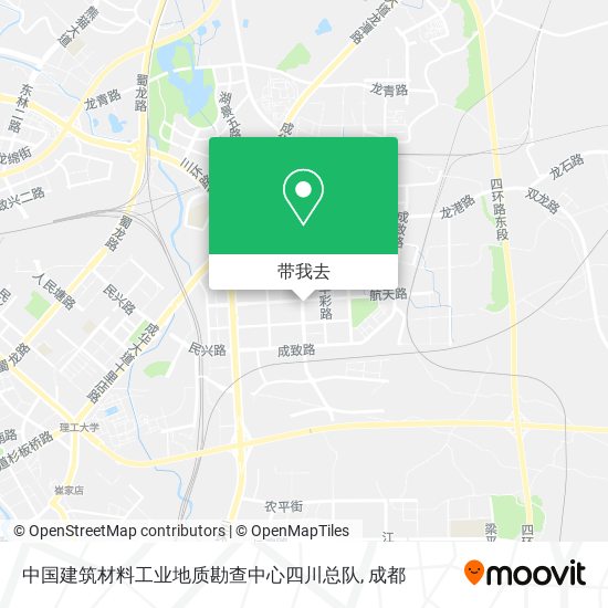 中国建筑材料工业地质勘查中心四川总队地图