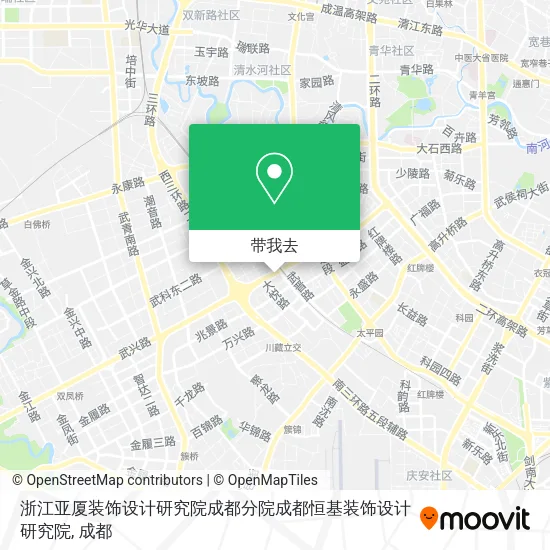 浙江亚厦装饰设计研究院成都分院成都恒基装饰设计研究院地图