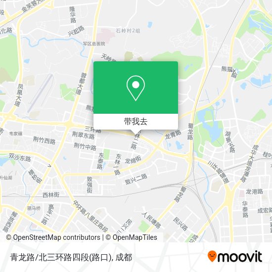 青龙路/北三环路四段(路口)地图