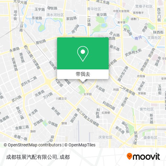 成都筱展汽配有限公司地图