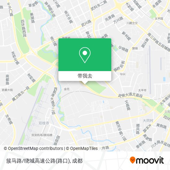 簇马路/绕城高速公路(路口)地图