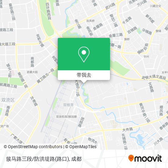 簇马路三段/防洪堤路(路口)地图