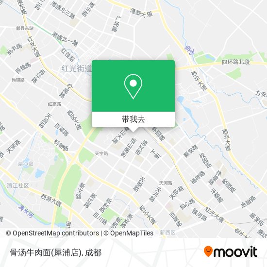 骨汤牛肉面(犀浦店)地图