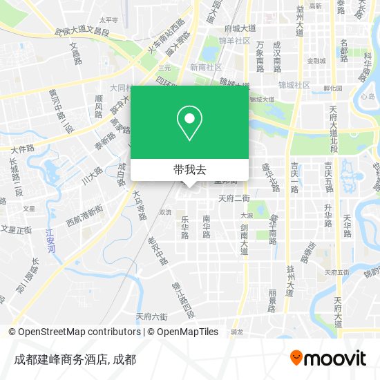 成都建峰商务酒店地图