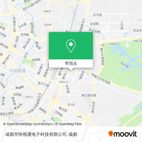 成都市快视通电子科技有限公司地图