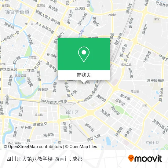 四川师大第八教学楼-西南门地图