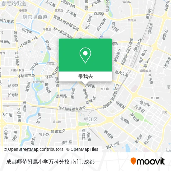 成都师范附属小学万科分校-南门地图