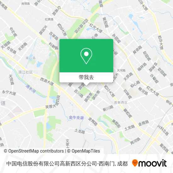 中国电信股份有限公司高新西区分公司-西南门地图